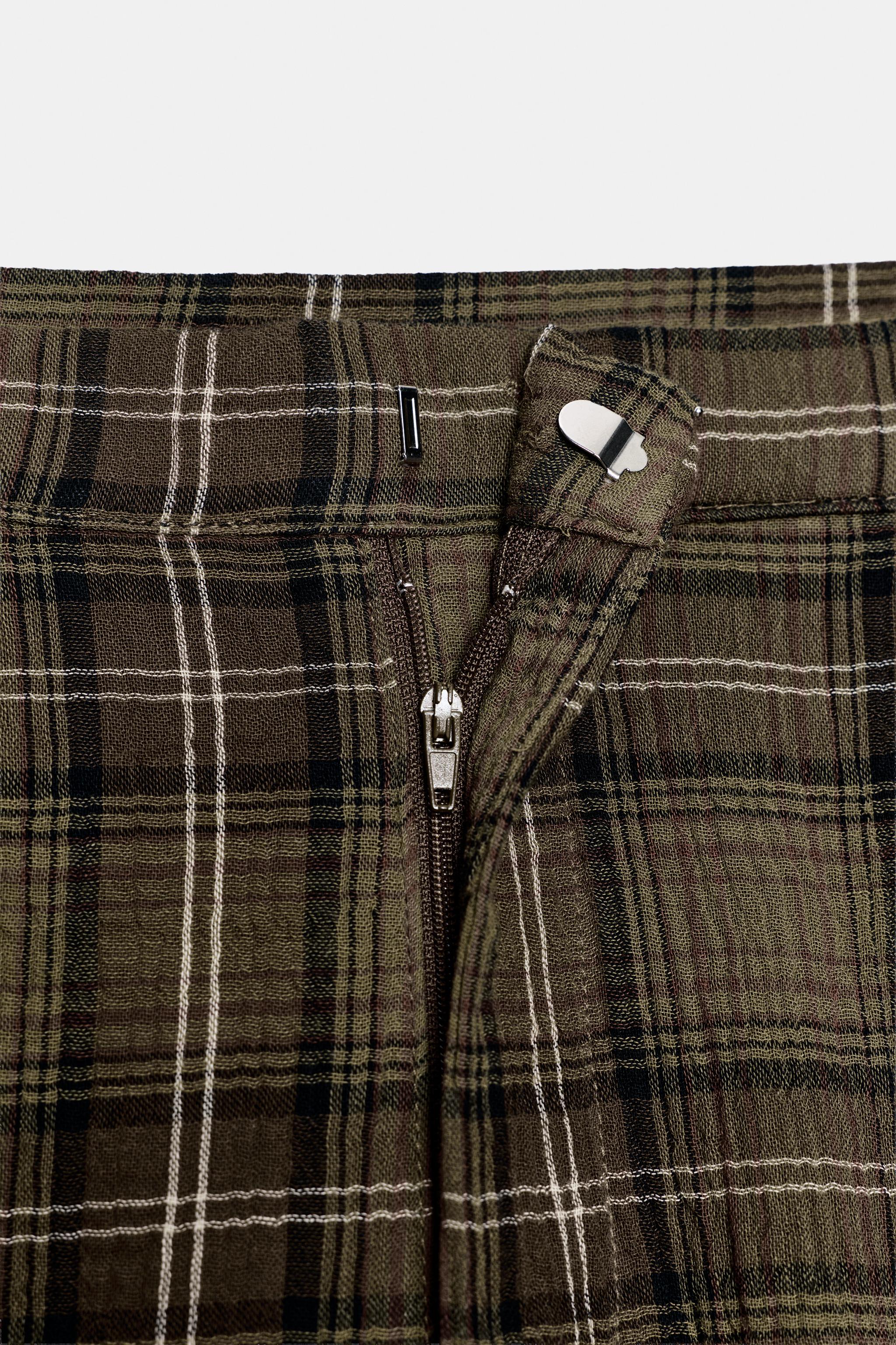 PLAID BALLOON PANTS